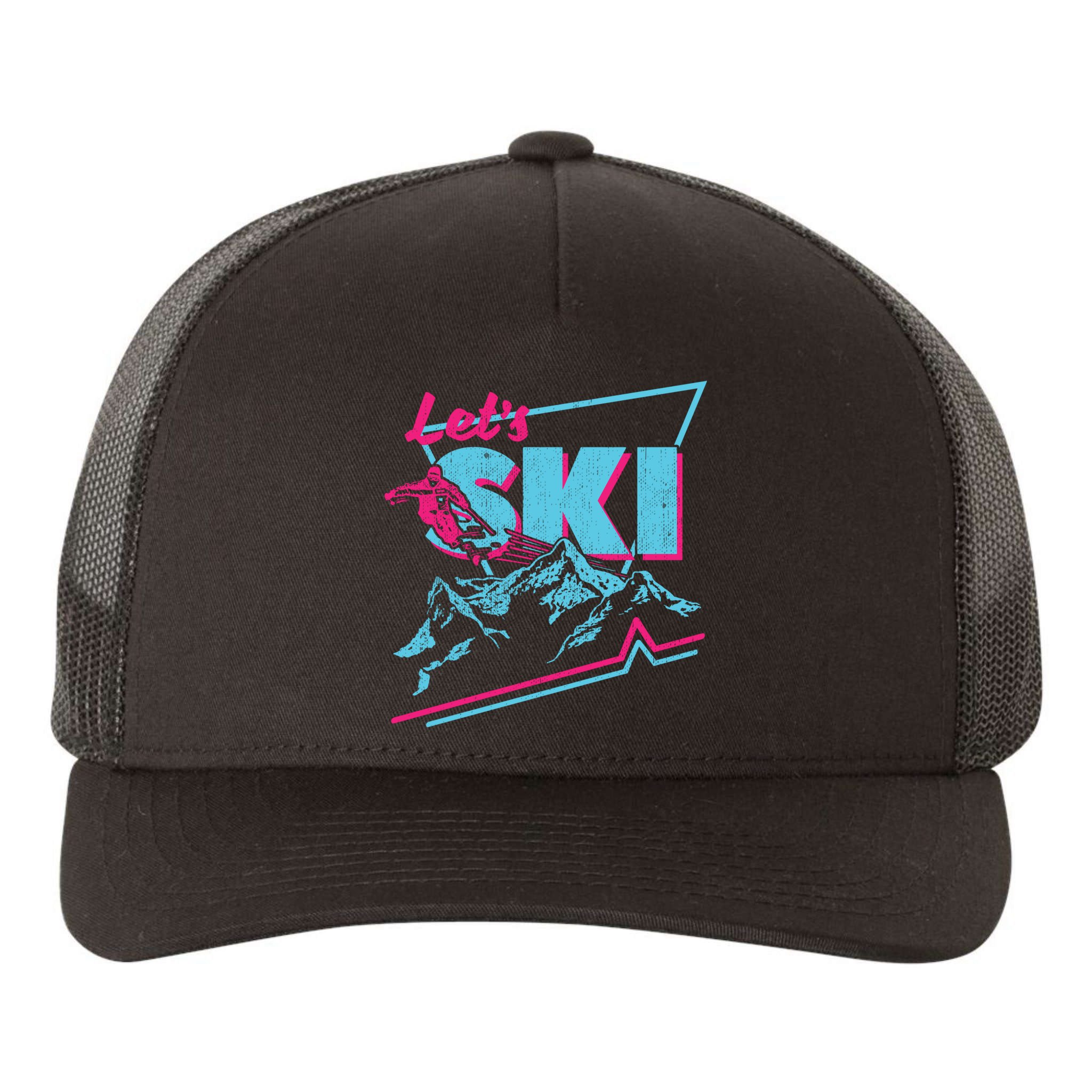 Vintage Ski Outfit 80s 90s Gift Retro Sports Crewneck Gift Yupoong Adult 5-Panel Trucker Hat