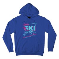 Vintage Ski Outfit 80s 90s Gift Retro Sports Crewneck Gift Hoodie