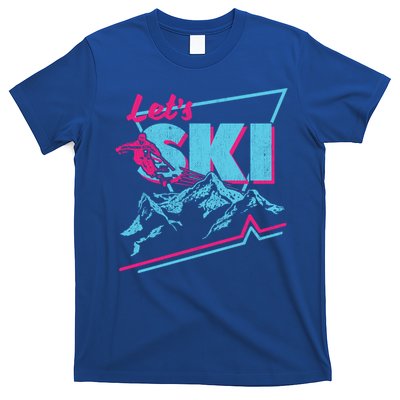 Vintage Ski Outfit 80s 90s Gift Retro Sports Crewneck Gift T-Shirt