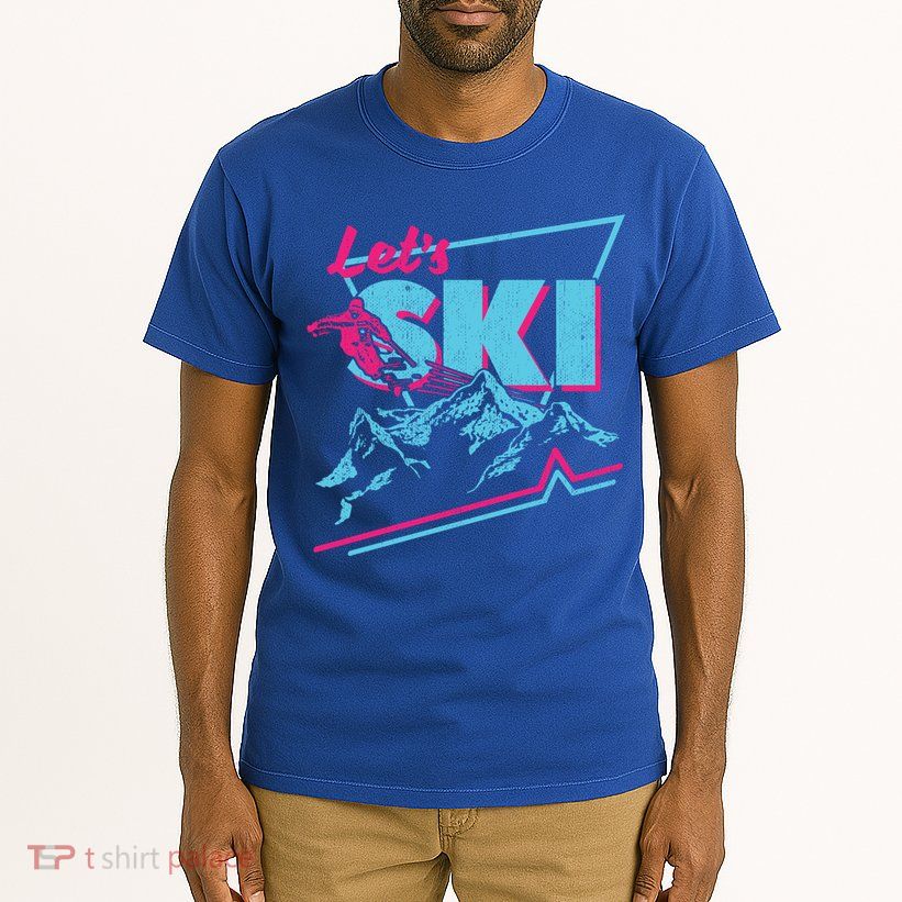 Vintage Ski Outfit 80s 90s Gift Retro Sports Crewneck Gift Tall T-Shirt