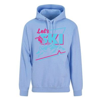 Vintage Ski Outfit 80s 90s Gift Retro Sports Crewneck Gift Unisex Surf Hoodie