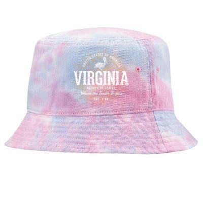 Vintage State Of Virginia Retro Great Gift Tie-Dyed Bucket Hat