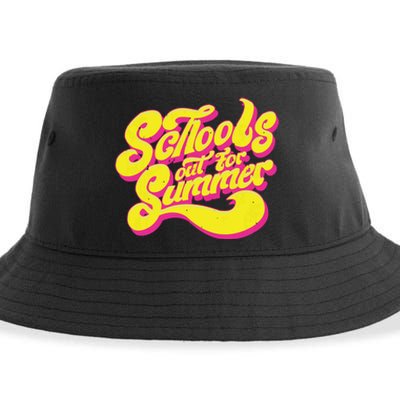 Vintage Schools Out For Summer Ladies Mensyouth Sustainable Bucket Hat