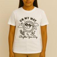Vintage Sunshine On My Way To Brighten Your Day Funny T-Shirt