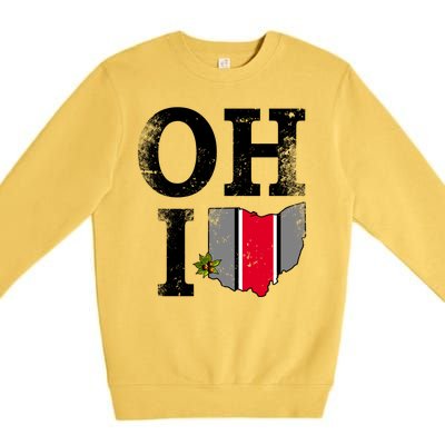 Vintage State Of Ohio Premium Crewneck Sweatshirt