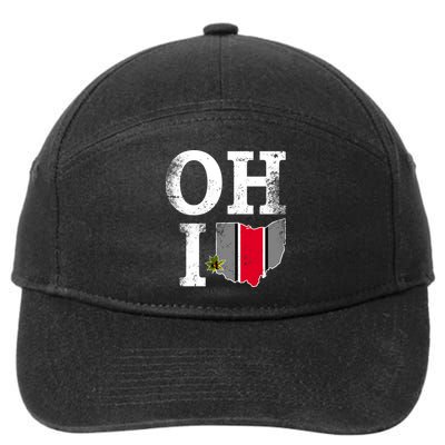 Vintage State Of Ohio 7-Panel Snapback Hat