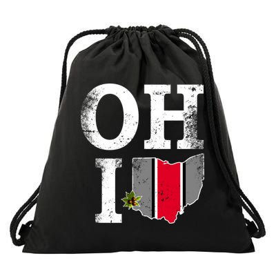 Vintage State Of Ohio Drawstring Bag