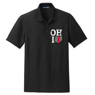 Vintage State Of Ohio Dry Zone Grid Polo