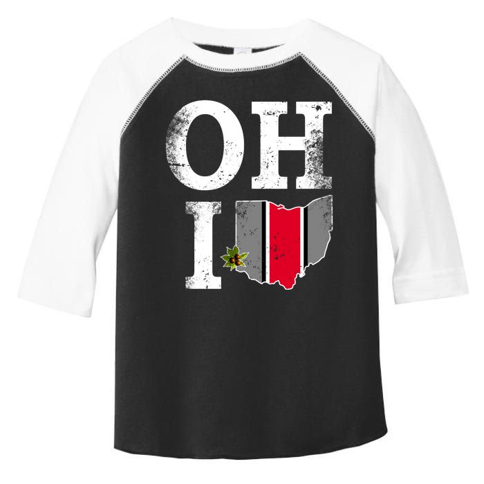 Vintage State Of Ohio Toddler Fine Jersey T-Shirt