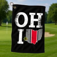 Vintage State Of Ohio Golf Towel