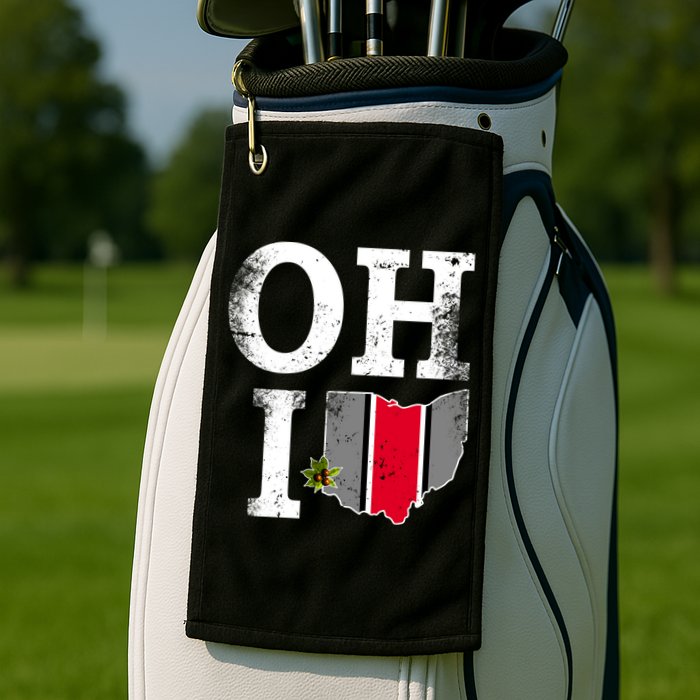 Vintage State Of Ohio Golf Towel