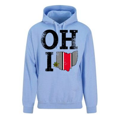 Vintage State Of Ohio Unisex Surf Hoodie