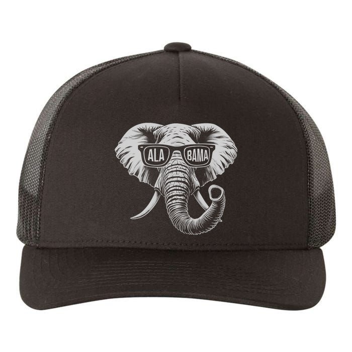 Vintage State Of Alabama Elephant Lovers Yupoong Adult 5-Panel Trucker Hat