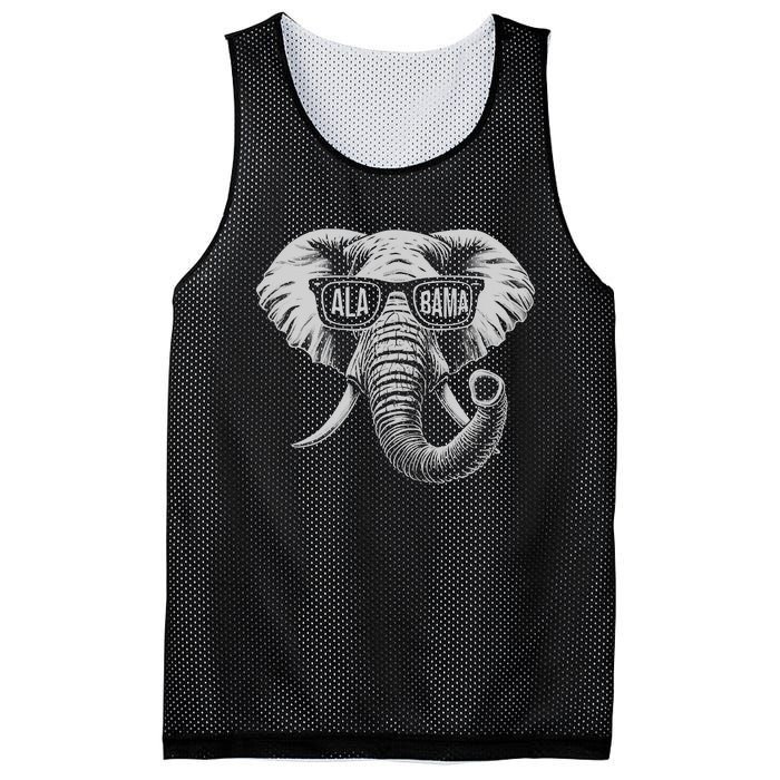 Vintage State Of Alabama Elephant Lovers Mesh Reversible Basketball Jersey Tank