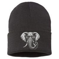 Vintage State Of Alabama Elephant Lovers Sustainable Knit Beanie