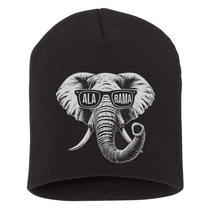 Vintage State Of Alabama Elephant Lovers Short Acrylic Beanie