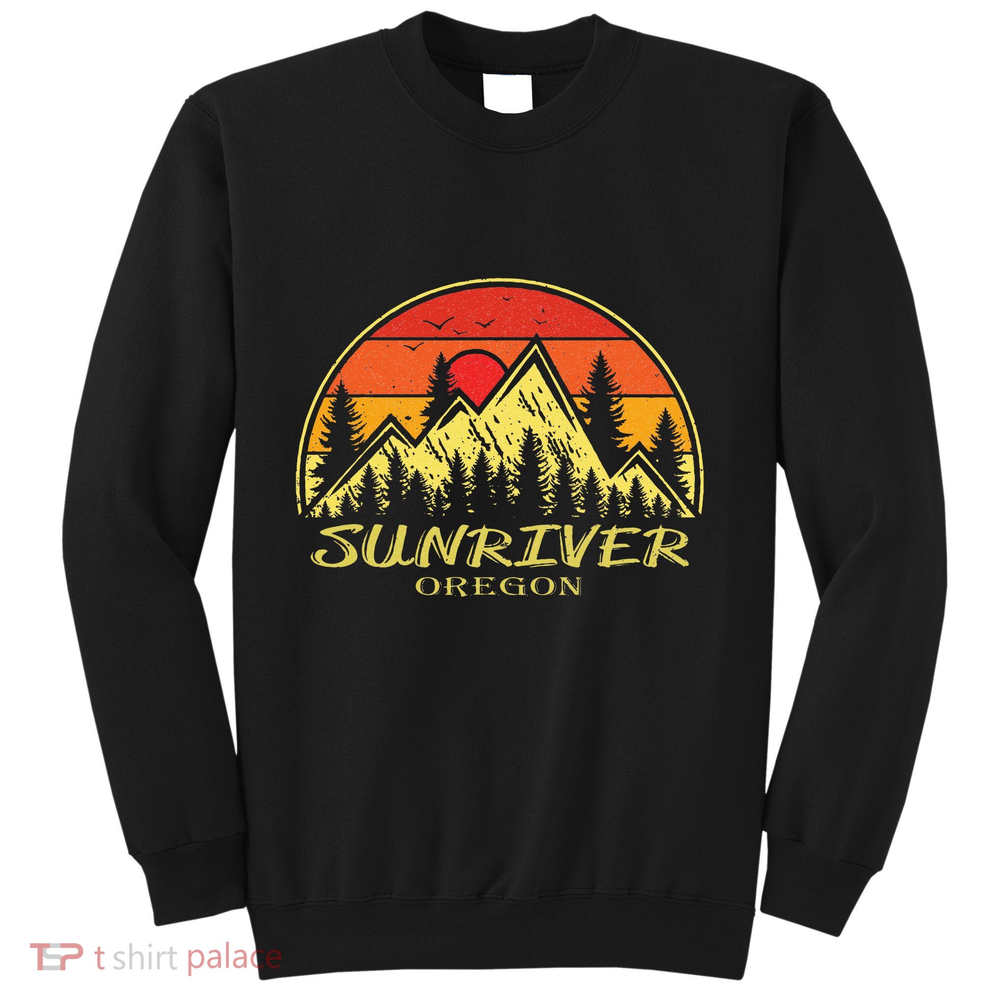 Vintage Sunriver Oregon OR Mountains Hike Hiking Souvenir Sweatshirt