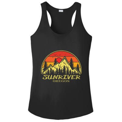Vintage Sunriver Oregon OR Mountains Hike Hiking Souvenir Ladies PosiCharge Competitor Racerback Tank