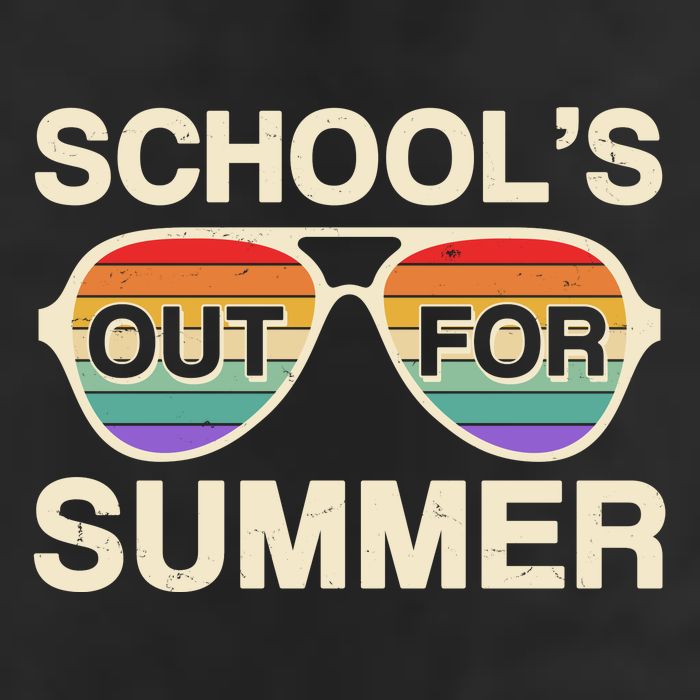 Vintage School's Out For Summer Retro Sunglasses 7 Panel Mesh Trucker Snapback Hat