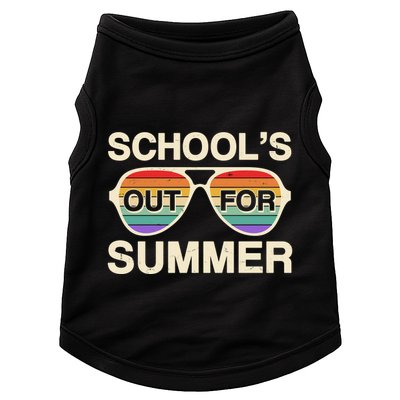 Vintage School's Out For Summer Retro Sunglasses Doggie Tank