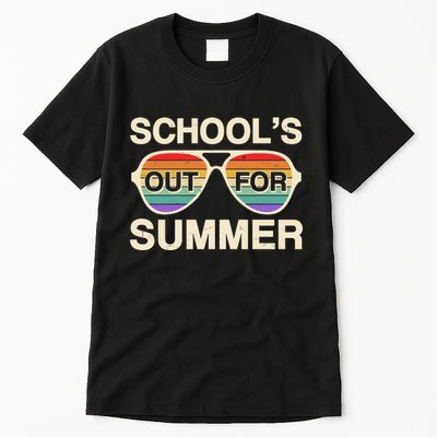 Vintage School's Out For Summer Retro Sunglasses Tall T-Shirt