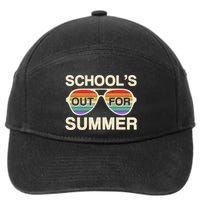 Vintage School's Out For Summer Retro Sunglasses 7-Panel Snapback Hat