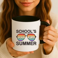Vintage School's Out For Summer Retro Sunglasses Mug