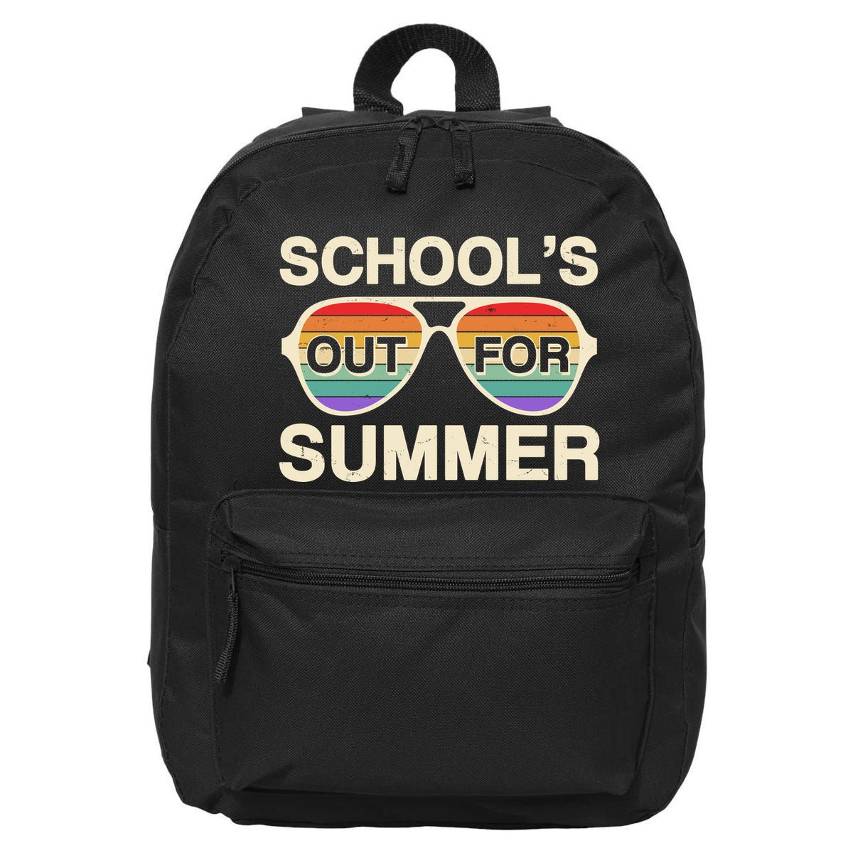 Vintage School's Out For Summer Retro Sunglasses 16 in Basic Backpack