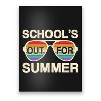 Vintage School's Out For Summer Retro Sunglasses Poster