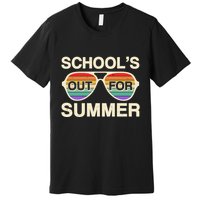 Vintage School's Out For Summer Retro Sunglasses Premium T-Shirt