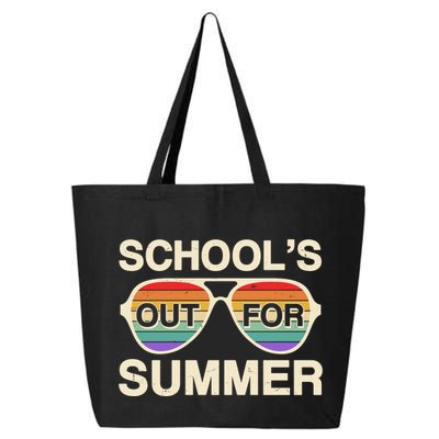 Vintage School's Out For Summer Retro Sunglasses 25L Jumbo Tote