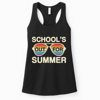 Vintage School's Out For Summer Retro Sunglasses Womens Tank Top