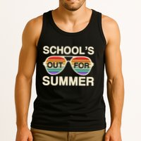 Vintage School's Out For Summer Retro Sunglasses Tank Top