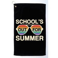Vintage School's Out For Summer Retro Sunglasses Golf Towel