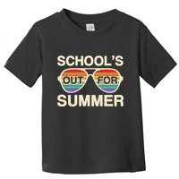 Vintage School's Out For Summer Retro Sunglasses Toddler T-Shirt
