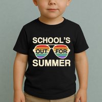 Vintage School's Out For Summer Retro Sunglasses Toddler T-Shirt