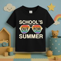 Vintage School's Out For Summer Retro Sunglasses Toddler T-Shirt