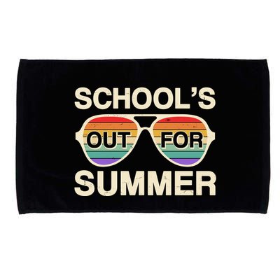 Vintage School's Out For Summer Retro Sunglasses Microfiber Hand Towel