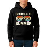Vintage School's Out For Summer Retro Sunglasses Kids Hoodie