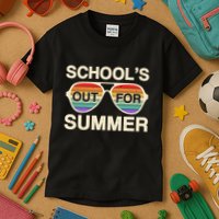 Vintage School's Out For Summer Retro Sunglasses Kids T-Shirt
