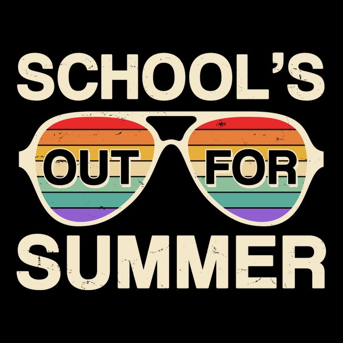 Vintage School's Out For Summer Retro Sunglasses Kids T-Shirt