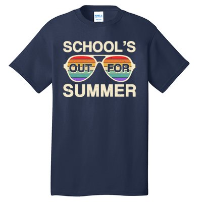 Vintage School's Out For Summer Retro Sunglasses Tall T-Shirt