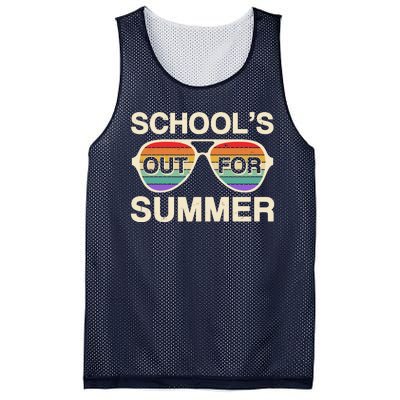 Vintage School's Out For Summer Retro Sunglasses Mesh Reversible Basketball Jersey Tank