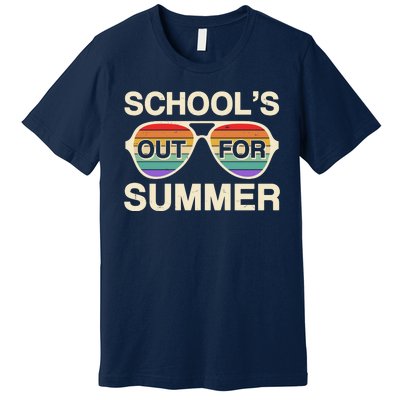 Vintage School's Out For Summer Retro Sunglasses Premium T-Shirt