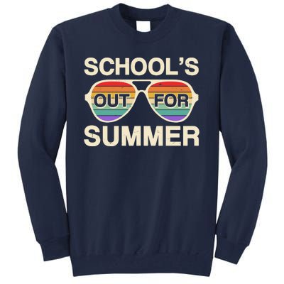 Vintage School's Out For Summer Retro Sunglasses Tall Sweatshirt