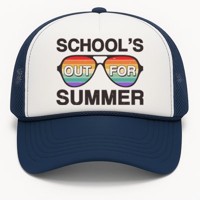 Vintage School's Out For Summer Retro Sunglasses Trucker Hat