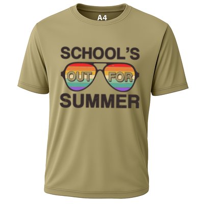 Vintage School's Out For Summer Retro Sunglasses Performance Shirt