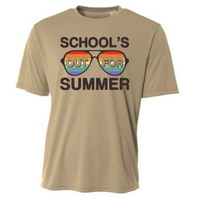 Vintage School's Out For Summer Retro Sunglasses Cooling Performance Crew T-Shirt