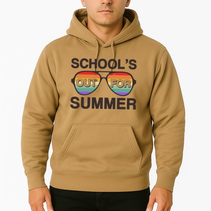 Vintage School's Out For Summer Retro Sunglasses Hoodie