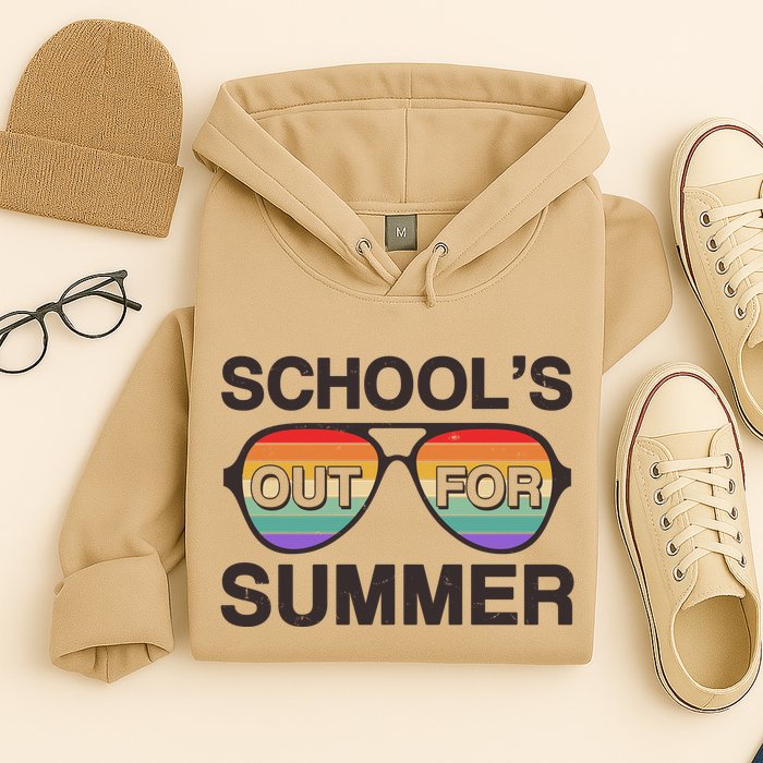 Vintage School's Out For Summer Retro Sunglasses Hoodie
